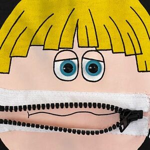 Zoodles Kids Blue Sweat Suit with Real Zipper for Mouth